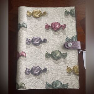 Coach Candy Print Leather Notebook